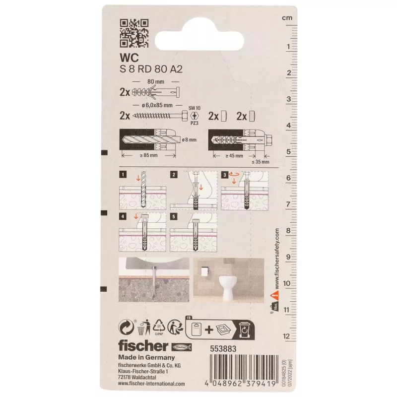 Fischer montažni set Ready2Fix WC (553883)