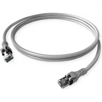 ZVK GmbH EasyLan PushPull Cat 6 STP patch kabel, RJ-45 utikač na RJ-45 utikač, 1 m, sivi, zalivena zaštitna čahura CPP1OACACA0010