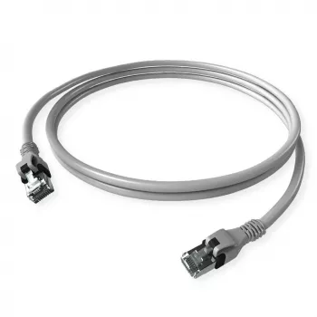ZVK GmbH EasyLan PushPull Cat 6 STP patch kabel, RJ-45 utikač na RJ-45 utikač, 1 m, sivi, zalivena zaštitna čahura CPP1OACACA0010