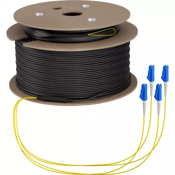 EFB Elektronik trunk kabel U-DQ ZN BH OS2 4E 1x4 LC-LC 150 m Dca LSZH G675A1 - 150 m, O8303S150OS2