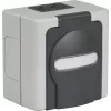 EFB ET-25020 Surface-Mount Damp-Proof Empty Housing for 2 Keystone Modules, IP44, Grey