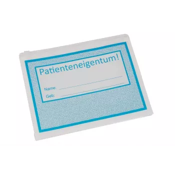 BOI Dokutech vrećica s patentnim zatvaračem za osobne stvari pacijenta, plavo-bijela, 10 komada 9318-00061