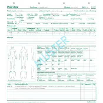 BOI obrasci za dokumentaciju rana, 50 listova A4 9206-00435N