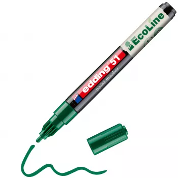 edding 51 EcoLine lak marker zeleni 1-2 mm 4-51-004