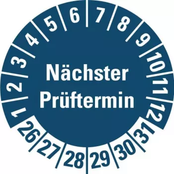 HEIN Industrieschilder naljepnica za pregled NP26-31, plava, okrugla 20mm, 500/rola (185778)
