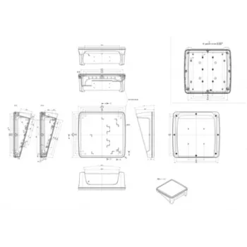 Bopla BoPad BOP 2222 P-9005-SET kućište za zaslon 203 x 220 x 83,7 mm ABS crno RAL 9005 35122575.HMT1