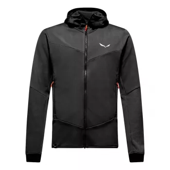Salewa Sella Crevasse HD flis jakna s kapuljačom, za muškarce, Black Out, L