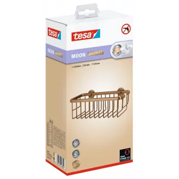 tesa MOON BRONZE ljepljiva košara za tuš, bronca 40606-00000-00