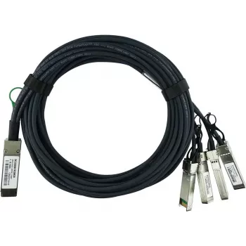 BlueLAN LSWM1QSTK3-BL 40GBASE-CR4 QSFP na 4x10GBASE-CR SFP+ pasivni Direct Attach Breakout kabel, 1m, AWG30