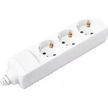 SYGONIX BT-2372208 Power Strip, 6 Sockets, 1.5 m Cable, White