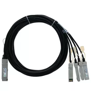 BlueLAN kompatibilni Allied Telesis AT-QSFP-4SFP10G-2CU pasivni 40GBASE-CR4 QSFP na 4x10GBASE-CR SFP+ Direct Attach breakout kabel, 2m, AWG30 AT-QSFP-4SFP10G-2CU-BL