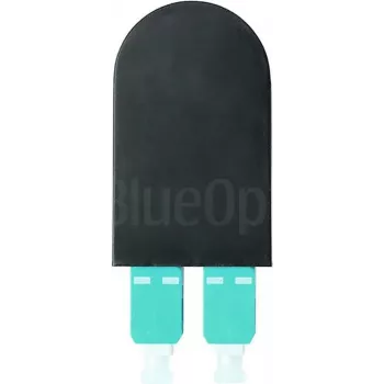 BLUELAN BlueOptics optički loopback adapter OM3 50/125µm multimode SC/UPC duplex, aqua/tirkizni, keramički ferula, -40°C do +85°C (BOLBSCOM3)