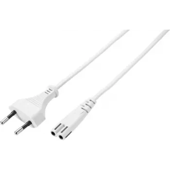 Sygonix SY-5044236 White Mains Power Cable 3m Schuko to IEC C13