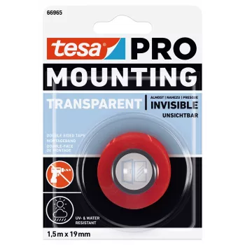 tesa Montage PRO prozirna 66965-00000-00 montažna traka 1,5 m x 19 mm