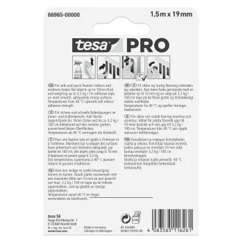 tesa Montage PRO prozirna 66965-00000-00 montažna traka 1,5 m x 19 mm