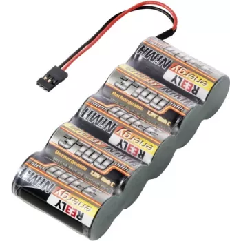 Reely NiMH RC baterijski paket 6 V 3700 mAh, 5 ćelija Sub-C side-by-side, JR utikač, RE-7856835