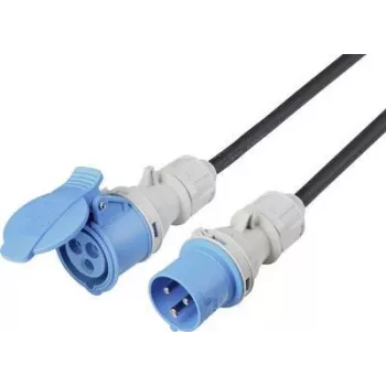 SYGONIX SY-5244052 Power Extension Cable 16 A Black 10 m Weather-resistant