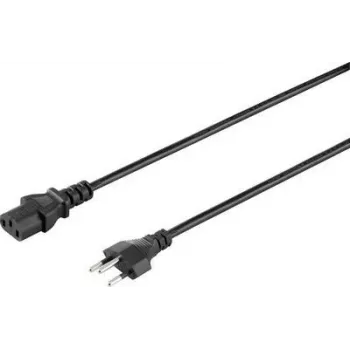 Sygonix SY-5042720 IEC C13 mrežni kabel, CEE 7/7 kutni Schuko utikač na IEC C13 utičnicu, 2 m, crni