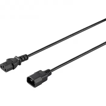 Sygonix SY-5042726 IEC C14 na C13 strujni kabel 0,5 m crni