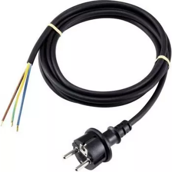 Sygonix SY-5043464 Strujni kabel crni 3,00 m