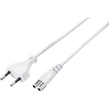 Sygonix SY-5044218 mrežni kabel, bijeli, 1,8m, Schuko na Schuko, 16A
