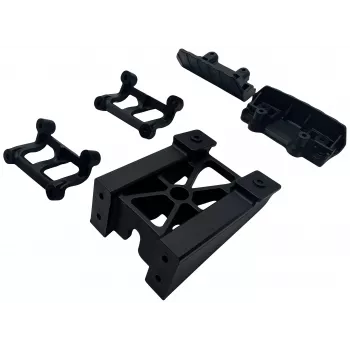 Reely RE-9043710 Set odbojnika za 1:10 RC automobile (sprijeda i straga, crni)