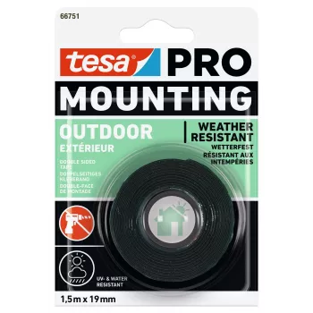 tesa Montage PRO Outdoor 66751-00000-00 prozirna montažna traka 1,5 m x 19 mm