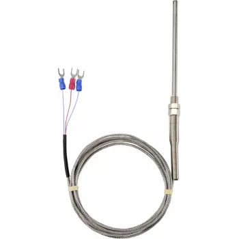 Sygonix M8 PT100 3-žilna temperaturna sonda, -50 do 300 °C, nehrđajući čelik, IP67, 2 m silikonski kabel SY-6085070