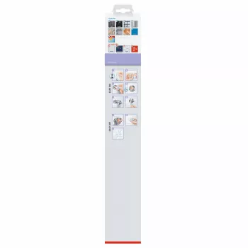 tesa MOON WHITE dvostruki držač ručnika, samoljepljivi, 2 šipke za ručnike, metal, mat bijeli, 40572-00000-00