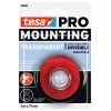 tesa Mounting PRO prozirna 66965-00001-00 dvostrana akrilna pjenasta montažna traka, 5 m x 19 mm, nosivost do 10 kg/m, otporna na UV i vlagu, za unutarnju i vanjsku upotrebu