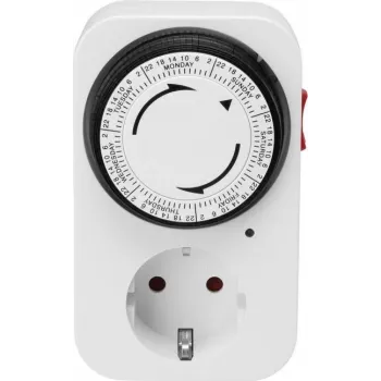 Sygonix SY-5045304 analogni tjedni timer, 3680 W, IP20, bijeli
