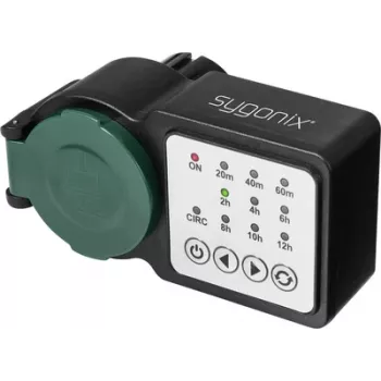 Sygonix SY-6786456 Analog Countdown Timer with Daily Program, 3680 W, IP44, Continuous Operation
