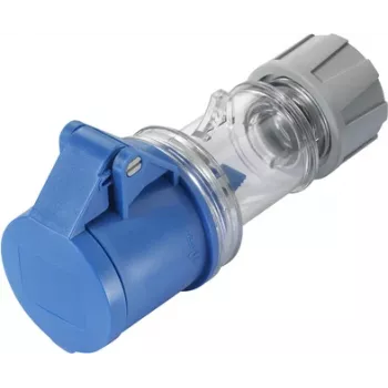 Sygonix SY-5871536 CEE Coupling 16 A 3-Pole 230 V/AC IP44 Transparent