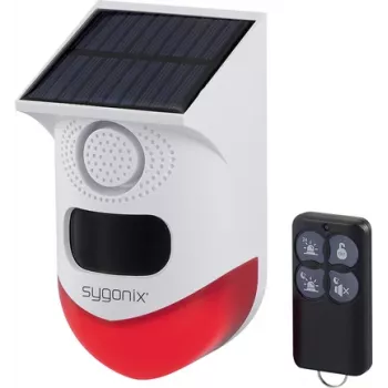 Sygonix mini alarmni sustav bijeli crveni s LED PIR senzorom pokreta i daljinskim upravljačem (SY-6515320)