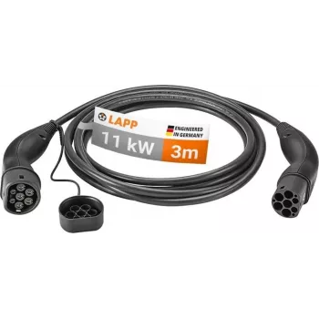LAPP tip 2 EV kabel za punjenje mod 3 11 kW 3-fazni 16 A 3 m crni 75747