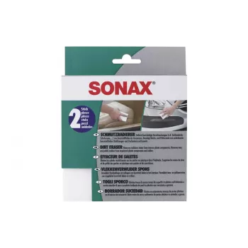 SONAX spužva za čišćenje Dirt Eraser, pakiranje od 3, melaminska pjena, bijela, 100 x 60 x 25 mm 416000