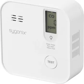 Sygonix SY-6418204 Wi-Fi detektor ugljičnog monoksida s upravljanjem putem aplikacije i 5-godišnjom baterijom