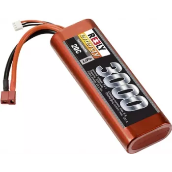 Reely LiPo baterija 7,4V 3000mAh 2S 20C stick tvrdo kućište T-plug (RE-7863792)