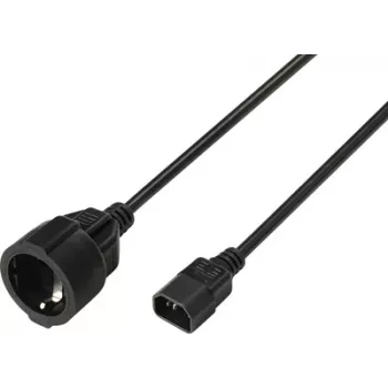 Sygonix SY-7154200 produžni kabel za napajanje IEC C14 na C13 0,30 m crni