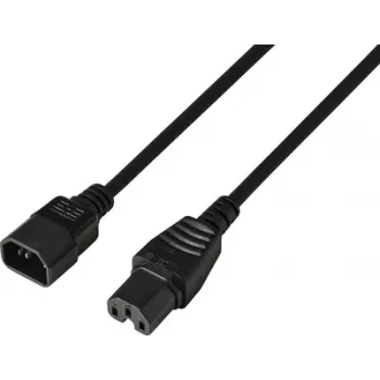 Sygonix SY-7154356 Power Cable CEE 7/7 to IEC C13 1.8 m Black