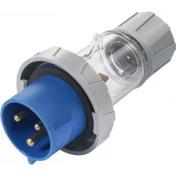 Sygonix SY-5873150 CEE Caravan Plug 32 A 3-Pole 230 V/AC IP67 Transparent