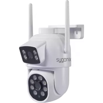 Sygonix SY-6271366 Full HD PTZ vanjska Wi-Fi IP kamera, 355° zakretanje, 90° nagib, IP65, dvosmjerni audio, microSD do 128GB, noćno snimanje