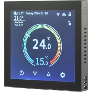 Sygonix SY-6052180 Wi-Fi sobni termostat podžbukni s tjednim programom i upravljanjem putem aplikacije, crni
