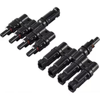 Sygonix Solar Adapter T-Connector 4 to 1 1000 V DC SY-6408002 Y-Connector for Solar Systems