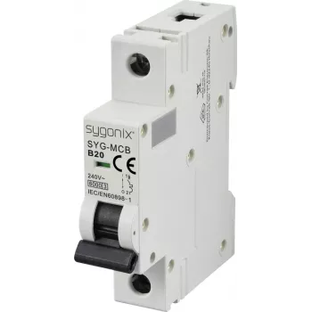 Sygonix SY-6440882 SYG-MCB 1P/B20/6KA zaštitni prekidač 1-polni 20 A 240 V AC