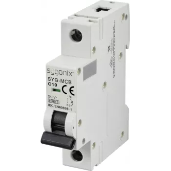 Sygonix SY-6440888 SYG-MCB 1P C10 6kA zaštitni prekidač 10 A 240 V/AC