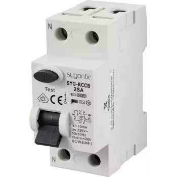 Sygonix SY-6438014 FID zaštitni prekidač 1P+N 25A 30mA Type A 230V AC 10kA