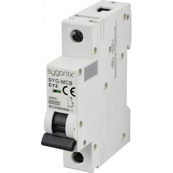 Sygonix SY-6440890 SYG-MCB 1P C13 6kA zaštitni prekidač 13A 240V AC