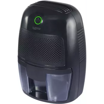 Sygonix SY-4749404 Peltier Dehumidifier 250 ml/day for Rooms up to 20 m², 500 ml Tank, Black