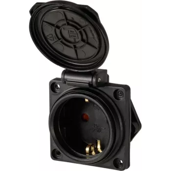 Sygonix SY-6746374 Schuko utičnica IP44 crna